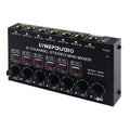 Mini 6-Channel Stereo Audio Mixer Musical Instrument Mixer Electric Wind Electric Guitar Electronic Piano Drums Mixer, B020