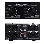 3 Input To 3 Output Fully Balanced XLR Signal Passive Stereo Selector Switch Switcher, B033