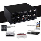 3 Input To 3 Output Fully Balanced XLR Signal Passive Stereo Selector Switch Switcher, B033