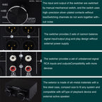 3 Input To 3 Output Fully Balanced XLR Signal Passive Stereo Selector Switch Switcher, B033