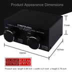 3 Input To 3 Output Fully Balanced XLR Signal Passive Stereo Selector Switch Switcher, B033