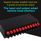 3 Input 3 Output Power Amplifier And Speaker Switcher Speaker Switch Splitter Comparator 300W Per Channel Without Loss Of Sound Quality, B037