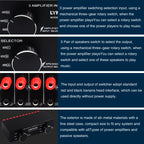 3 Input 3 Output Power Amplifier And Speaker Switcher Speaker Switch Splitter Comparator 300W Per Channel Without Loss Of Sound Quality, B037
