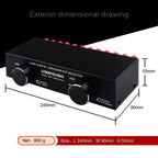 3 Input 3 Output Power Amplifier And Speaker Switcher Speaker Switch Splitter Comparator 300W Per Channel Without Loss Of Sound Quality, B037