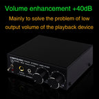 Pre-Stereo Signal Amplifier Volume Booster Headphones Active Speaker Preamp Audio Amplifier, B022
