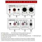 Pre-Stereo Signal Amplifier Volume Booster Headphones Active Speaker Preamp Audio Amplifier, B022