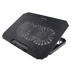 N11 USB Port 8-Gear Adjustable Height Dual Mute Fan Desktop Laptop Cooling Stand, N11
