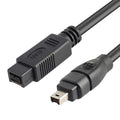 JUNSUNMAY FireWire High Speed Premium DV 800 9 Pin Male To FireWire 400 4 Pin Male IEEE 1394 Cable, 1.8m, 3m, 4.5m
