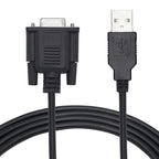 JUNSUNMAY 6 Feet RS232 DB9 Female to USB 2.0 Cable Only Use for Programmable Logic Controller, 1.8m