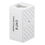 JUNSUNMAY RJ45 Female to Female In Line Coupler Cat6 Cat5e Cat5 Ethernet Cable Extender Adapter, 1 PCS, 2 PCS