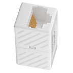 JUNSUNMAY RJ45 Female to Female In Line Coupler Cat6 Cat5e Cat5 Ethernet Cable Extender Adapter, 1 PCS, 2 PCS