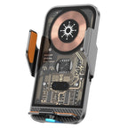 C11 Car 15W Automatically Open Transparent Type-C Wireless Charger Stand, C11 (Gold), C11 (Gray), C11 (Blue)