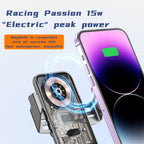 C11 Car 15W Automatically Open Transparent Type-C Wireless Charger Stand, C11 (Gold), C11 (Gray), C11 (Blue)