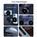 T1 For Tesla Magnetic  Scalable Foldable 360 Degree Rotary Car Mobile Phone Holder, T1