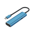 V264 3 in 1 USB-C / Type-C to USB3.0 + PD3.0 + HD2.0 3-Ports Multi Splitter Adapter OTG HUB, USB + PD + HD