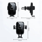 X11 Three Axle Linkage 15W Smart Touch Automatic Retractable Clip Fast Charging Wireless Car Chargers, Standard Configuration, Standard With Dashboard Bracket