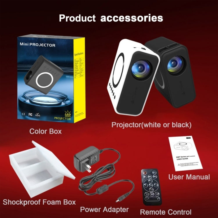YT300 Home Multimedia Mini Remote Projector Support Mobile Phone