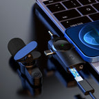 3 in 1 Lavalier Noise Reduction Wireless Microphone for iPhone / iPad / Android / Camera, One by One, One by Two