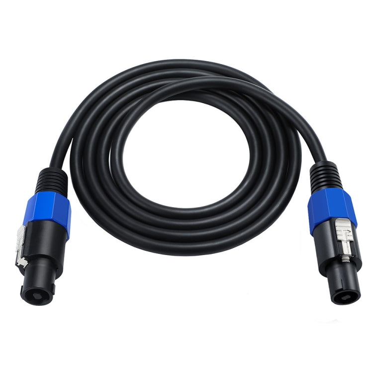 JUNSUNMAY Speakon Male to Speakon Male Audio Speaker Adapter Cable with Snap Lock, 6FT, 10FT, 25FT, 50FT