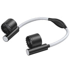 Long Life Twin-head Turbine Bladeless Neck Lazy Sports Fan, Black, White, Pink