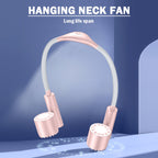 Long Life Twin-head Turbine Bladeless Neck Lazy Sports Fan, Black, White, Pink