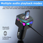 CS5 Car 3 in 1 Bluetooth 5.3 MP3 Player FM Transmitter Charger with Cable, CS5