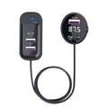 CS8 Black Bluetooth MP3 Play FM Transmitter Car Charger Rear Seat Extended Car Charger, CS8