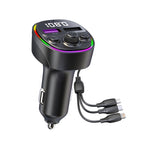 CS1 MP3 Player Bluetooth FM Transmitter 66W 3-In-1 Car Fast Charger, CS1
