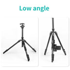 JMARY KT325+NB30 1.6m Portable Aluminum Alloy Action Camera Rotating Tripod Holder, KT325+NB30