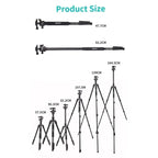 JMARY KT325+NB30 1.6m Portable Aluminum Alloy Action Camera Rotating Tripod Holder, KT325+NB30