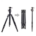 JMARY KT255+NB36 Aluminum Alloy Outdoor Shooting Tripod Detachable SLR Camera Tripod, KT255+NB36