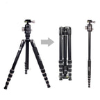 JMARY KT255+NB36 Aluminum Alloy Outdoor Shooting Tripod Detachable SLR Camera Tripod, KT255+NB36