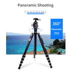 JMARY KT255+NB36 Aluminum Alloy Outdoor Shooting Tripod Detachable SLR Camera Tripod, KT255+NB36