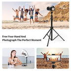 JMARY MT38 Travel Tripod Phone Holder 1.68m Telescopic Vlogging Camera Mount Tripod Stand, MT38