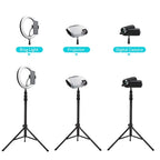 JMARY MT45 Cell Phone Clip Camera Mount Holder Telescopic Selfie Stick Outdoor Tripod Stand, MT45