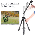 JMARY KP2264 Portable Detachable Tripod Mobile Phone SLR Camera Aluminium Alloy Stand, KP2264
