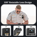 L10 1.3 Inch 180 Degree Rotation HD Outdoor Sports Camera HD Law Enforcement Recorder, L10