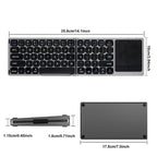 FK328T Cell Phone Tablet Laptop Wireless Bluetooth Keyboard Portable 3-Folded Keyboard, FK328T