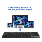 FK328T Cell Phone Tablet Laptop Wireless Bluetooth Keyboard Portable 3-Folded Keyboard, FK328T