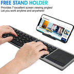 FK328T Cell Phone Tablet Laptop Wireless Bluetooth Keyboard Portable 3-Folded Keyboard, FK328T