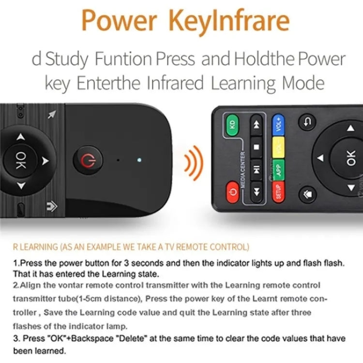 M8 For Home TV Box Smart TV 2.4G Wireless Smart Air Fly Mouse Remote Control Replacement, M8