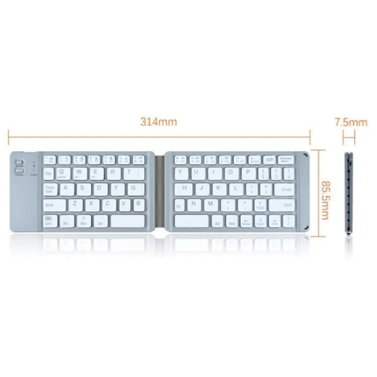 BT18 Bluetooth Keyboard Magnetic Folding Wireless Keyboard For Cell Phones Tablets Computers