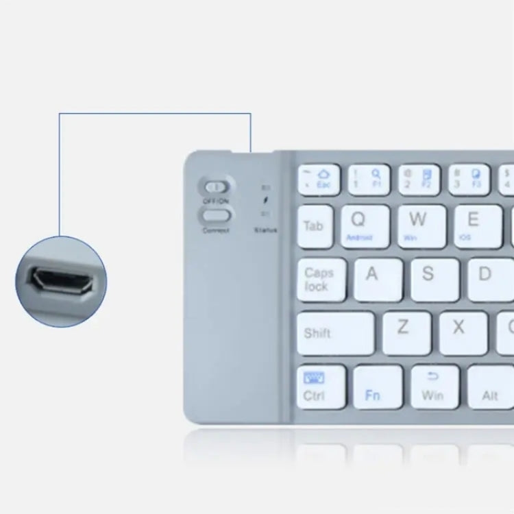 BT18 Bluetooth Keyboard Magnetic Folding Wireless Keyboard For Cell Phones Tablets Computers