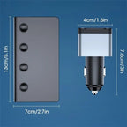 TR-54 9 In 1 Multi Ports PD+QC3.0 USB Car Charger Device 3 Socket Cigarette Lighter Splitter, TR-54