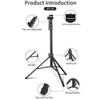 JMARY MT-36 4 Sections Adjustable Camera Stand Tripod 67-inch Live Streaming Phone Tripod, MT-36