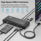 Wavlink UG69PD2 Dual 4K Fast Charging Integrated Docking Station, US Plug, EU Plug, UK Plug, AU Plug