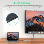 Wavlink UMD03 Triple Display Adapter Type-C Hub 12 in 1 Docking Station, UMD03