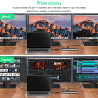 Wavlink UMD03 Triple Display Adapter Type-C Hub 12 in 1 Docking Station, UMD03