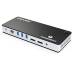 Wavlink UTD21H 60W Host Charging Thunderbolt 3 Docking Station 4K Dual Display 11 in 1 Ports, US Plug, EU Plug, UK Plug