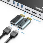 Wavlink UTD21H 60W Host Charging Thunderbolt 3 Docking Station 4K Dual Display 11 in 1 Ports, US Plug, EU Plug, UK Plug